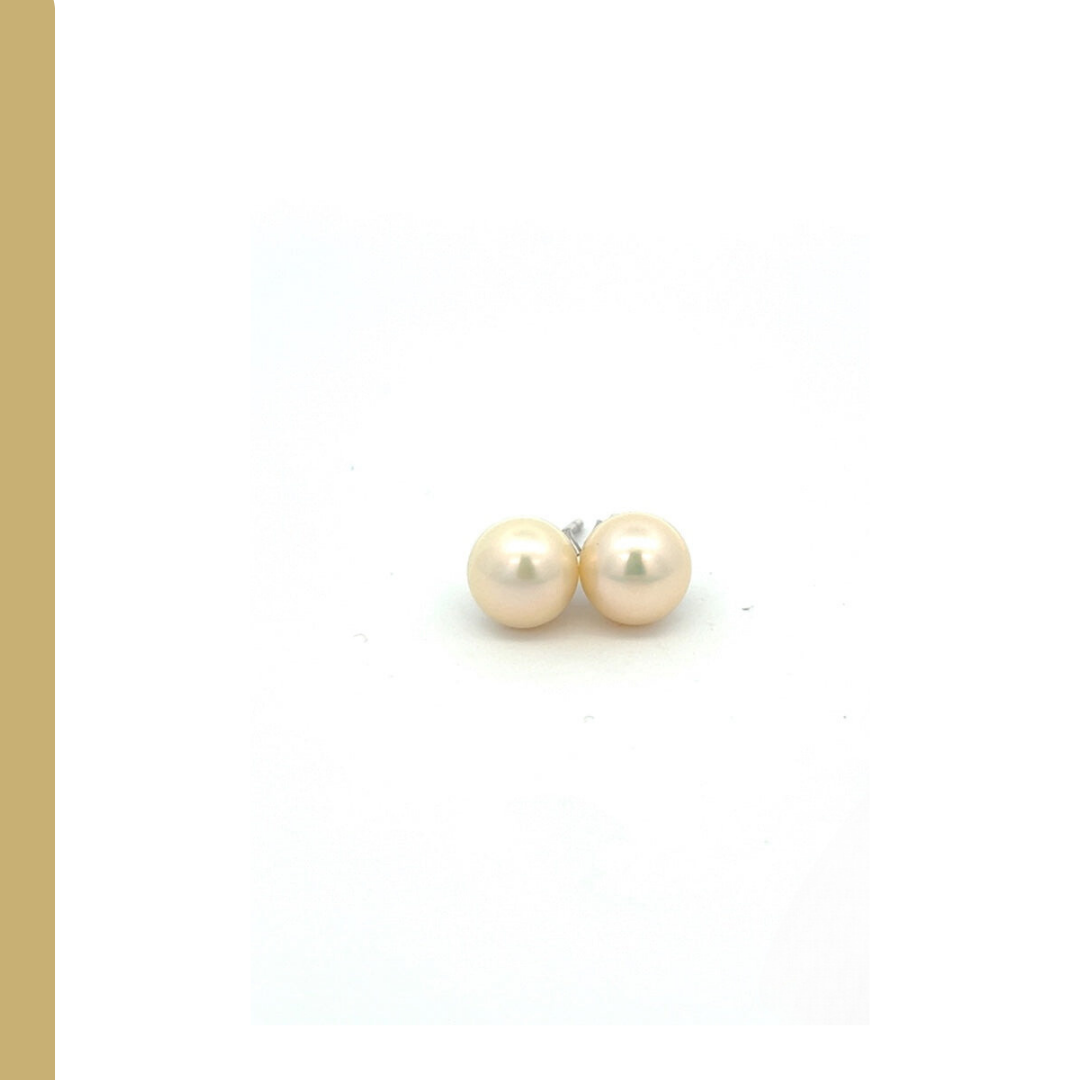 White Pearls Studs