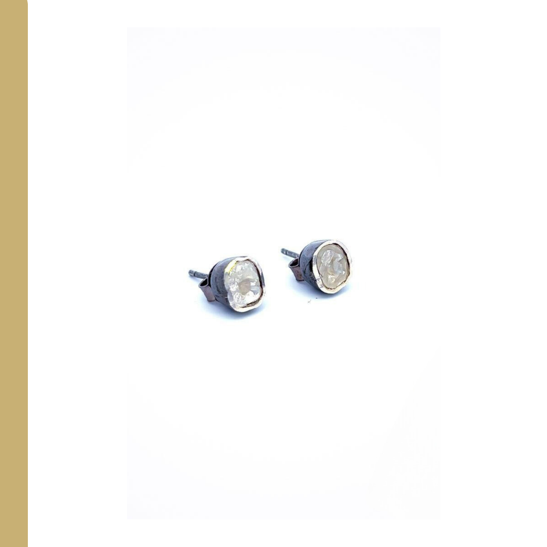 Rough Diamond Studs