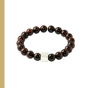 Garnet and Sterling Bracelet