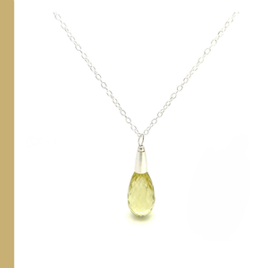 Citrine Drop Necklace