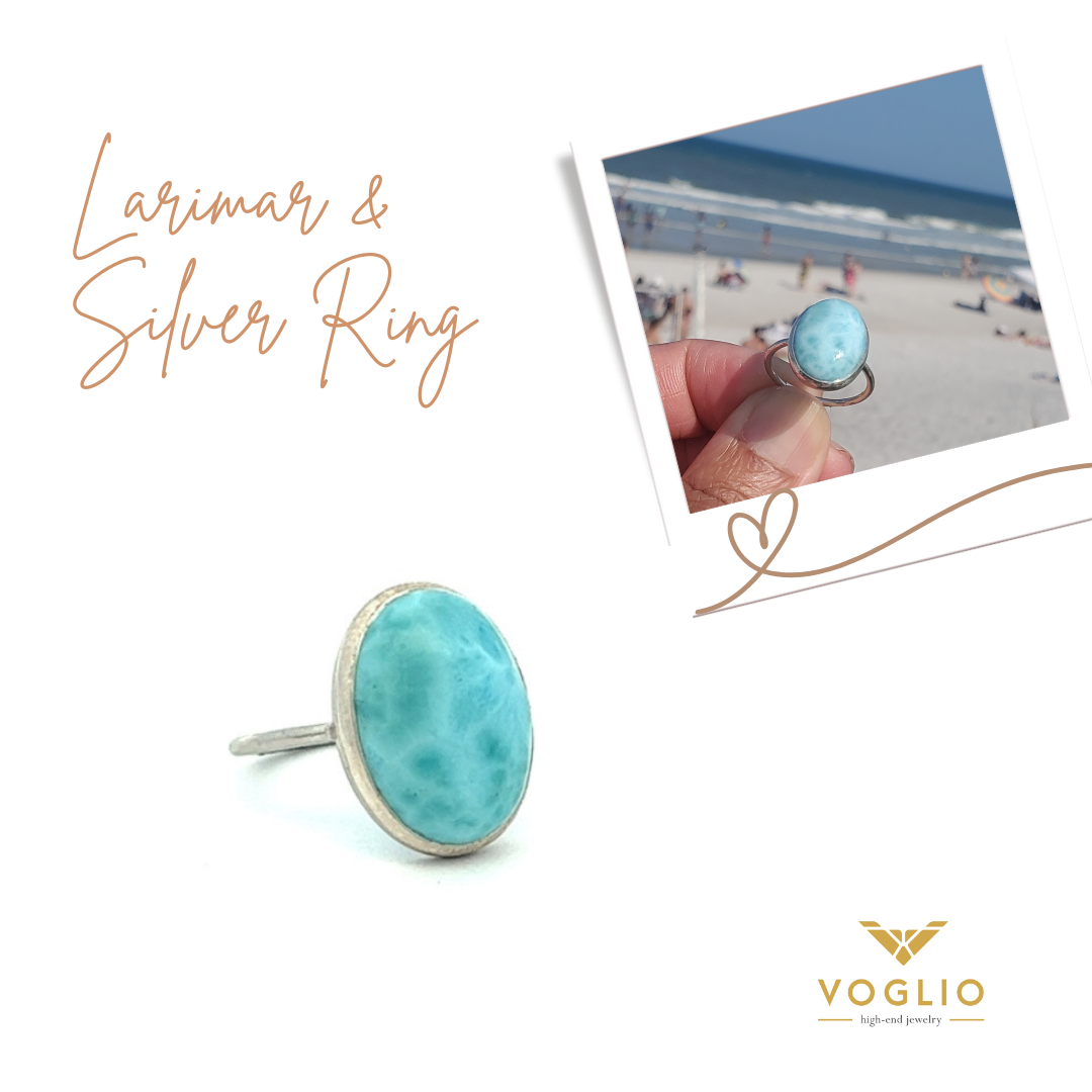Larimar Oval Ring Collection S7