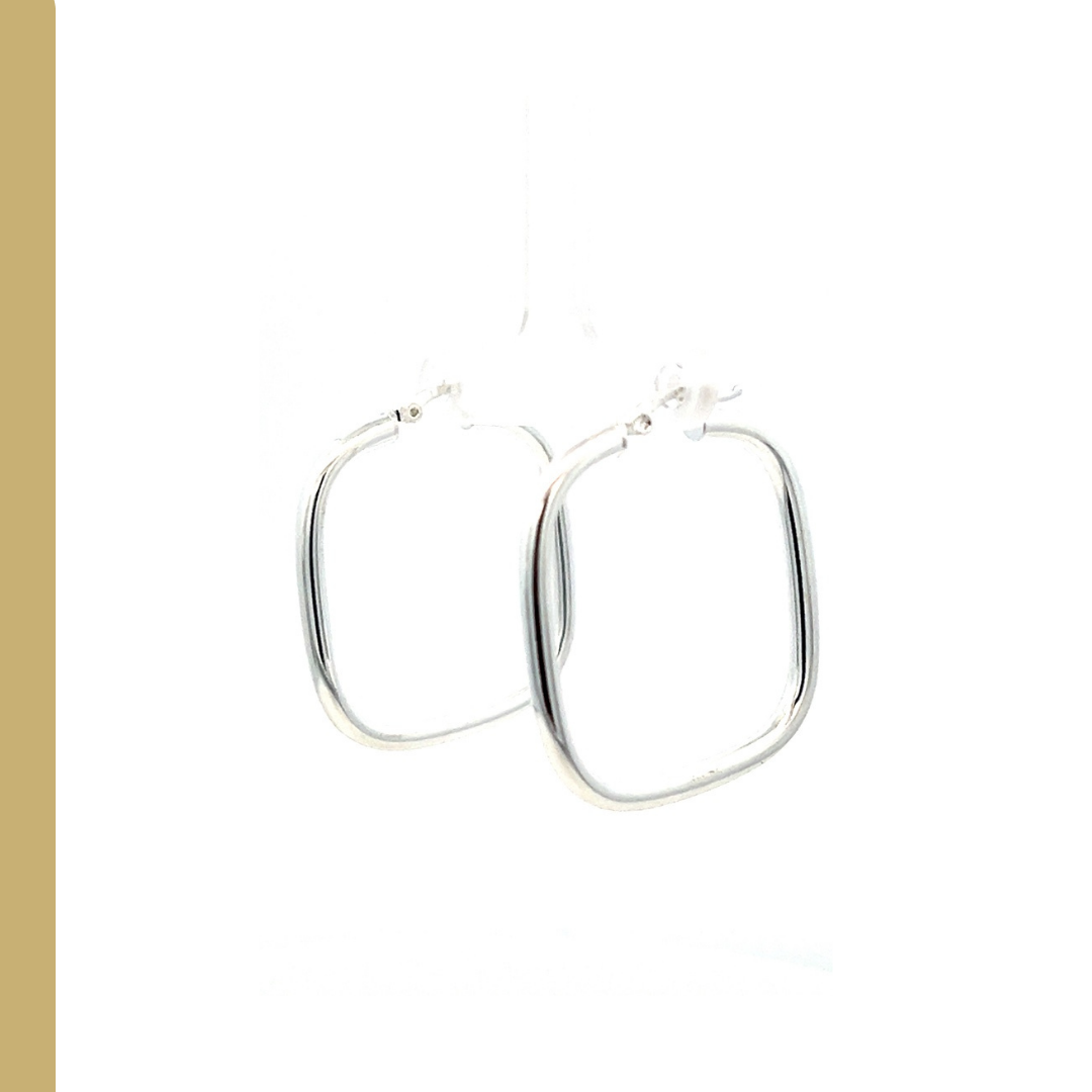 Squared Hoop Earrings