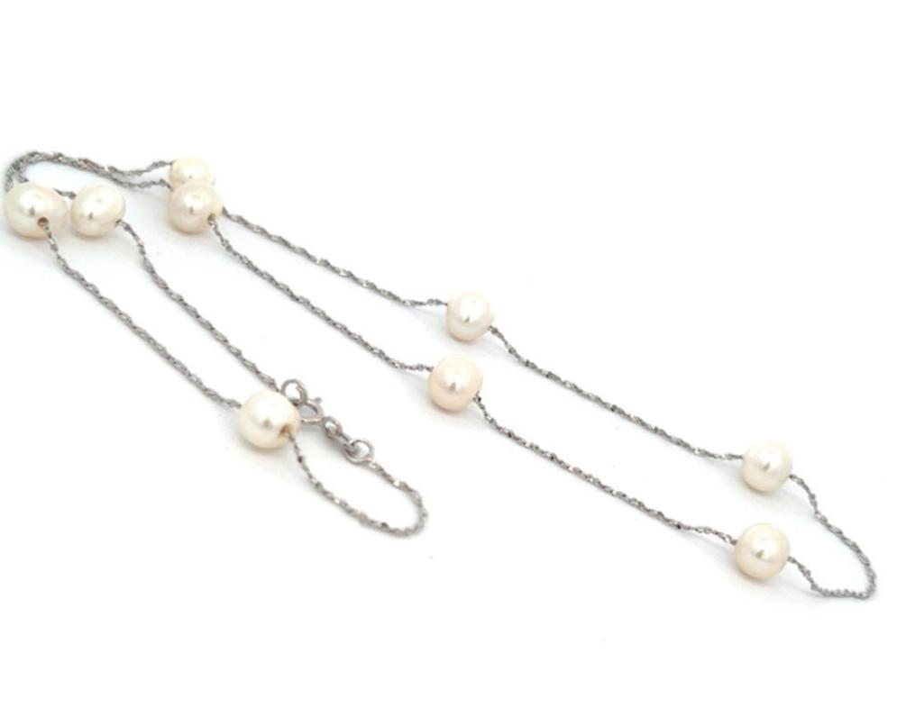 Freshwater Pearls & Silver Necklace