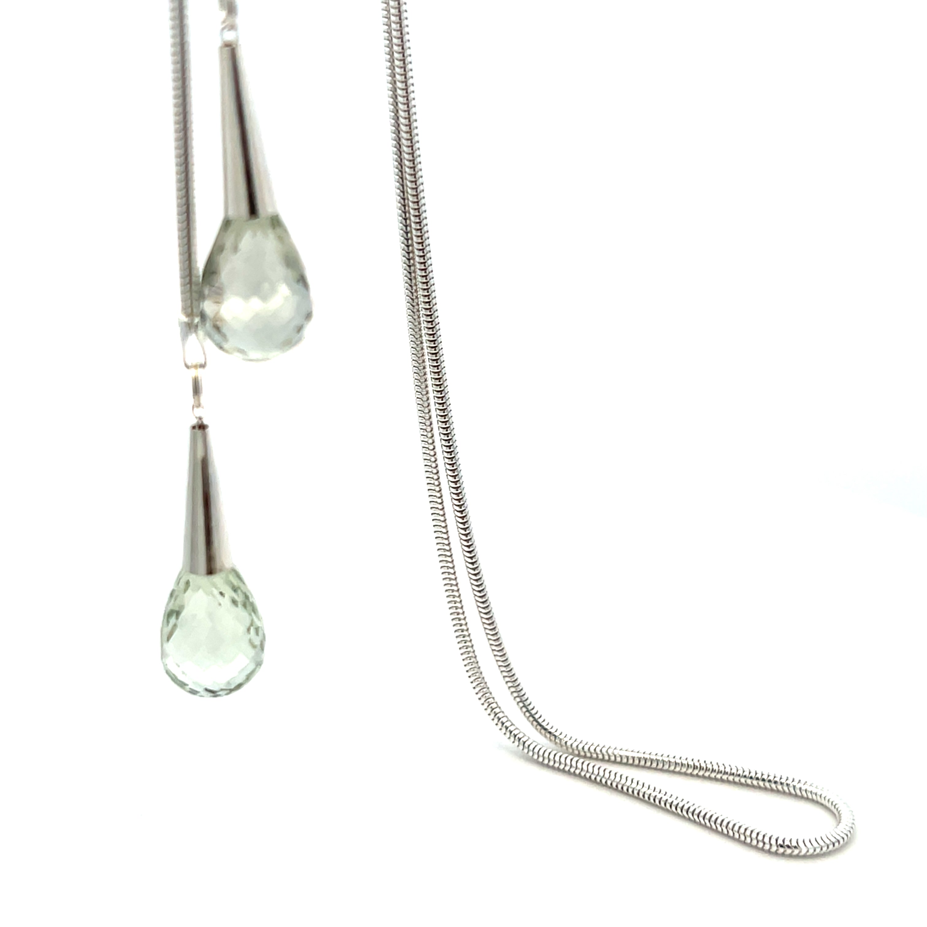 Gem Drops - Adjustabe Lariat Necklace