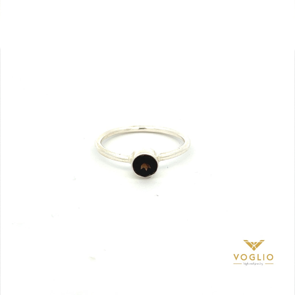 Smokey Quartz Stackable Ring