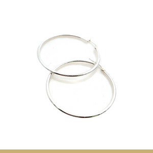 Silver Hoop Earrings