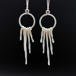 Icicle Silver Earrings